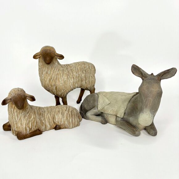 Willow Tree Gentle Animals of the Stable Christmas Story Nativity Susan Lordi - Picture 1 of 8